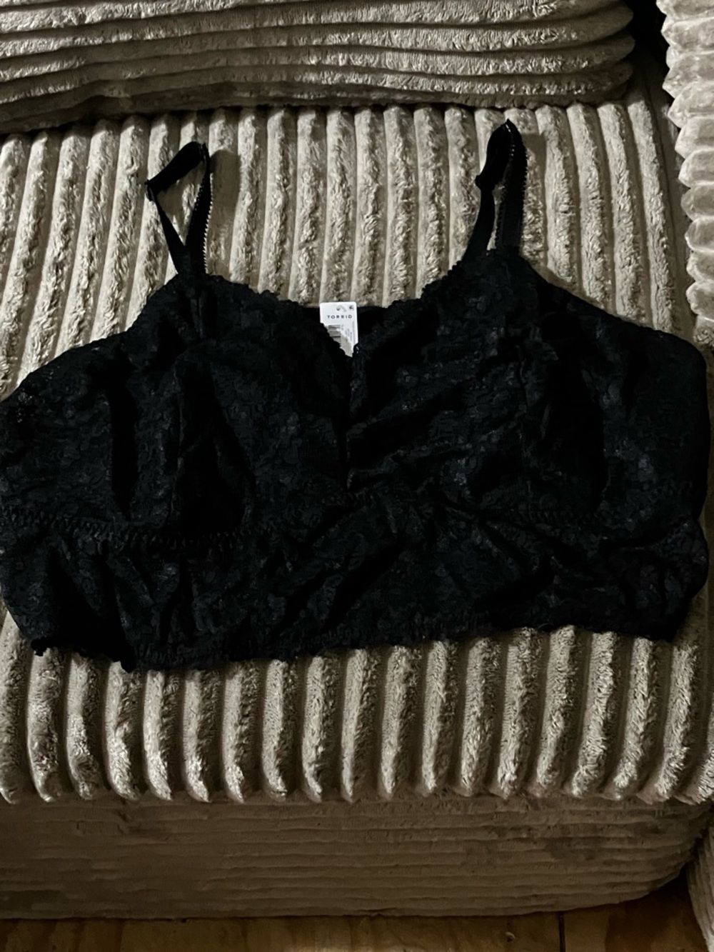 torrid Black Lace Crop Bralette